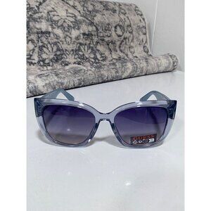 NEW Guess Transparent Blue Gradient Cat Eye Sunglasses